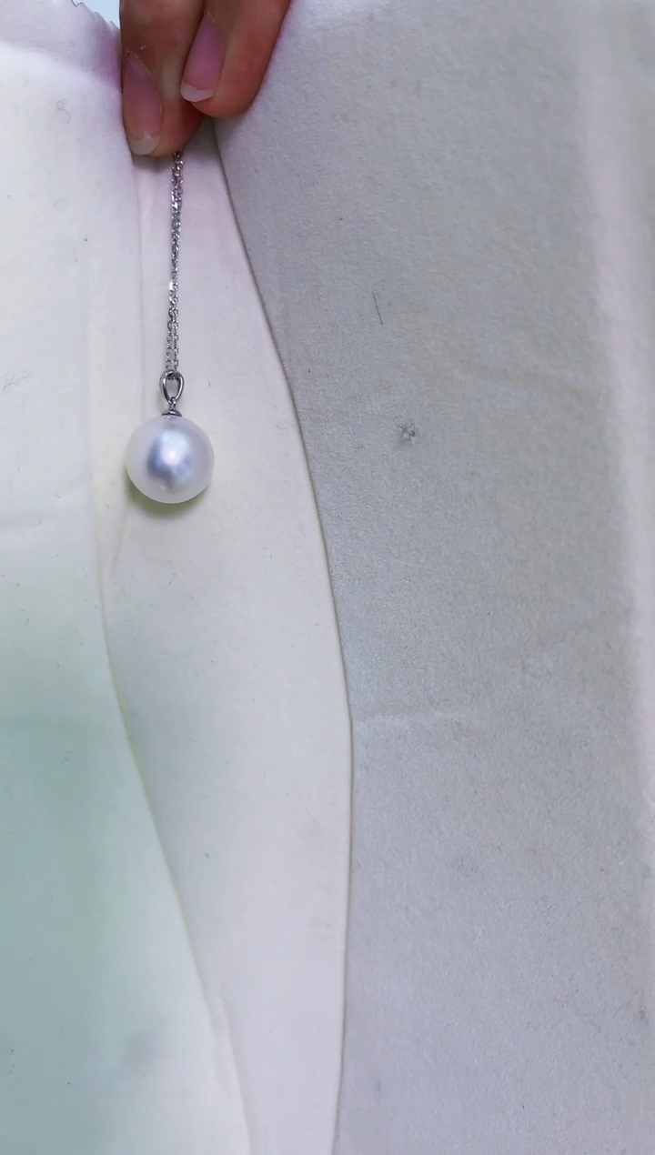 【闪购商品】海水珍珠吊坠(赠链)18K金镶嵌13-14mm