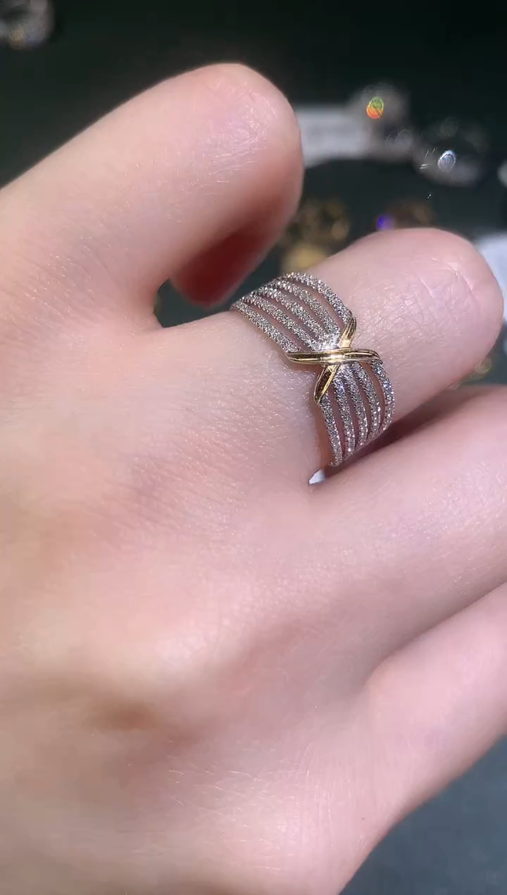 18K金镶嵌戒指钻石D3|2999