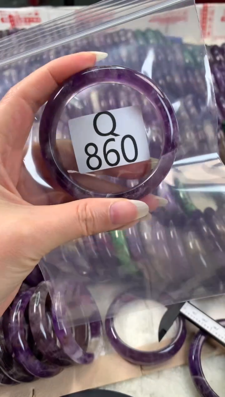 【闪购商品】水晶水晶手镯Q未镶嵌860-57