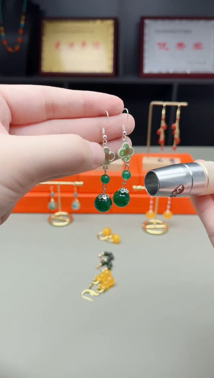 未镶嵌耳钉玛瑙/玉髓705