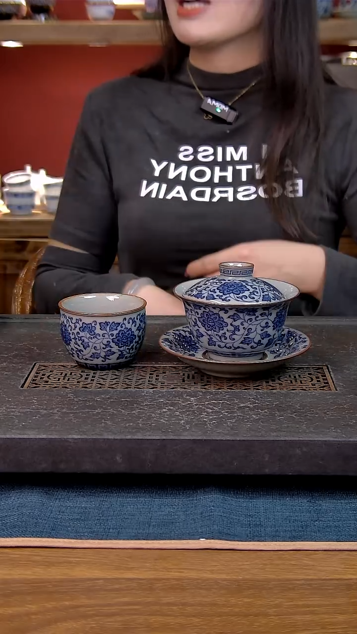 简装家用款2件套 老陶泥开片纹陶瓷茶具