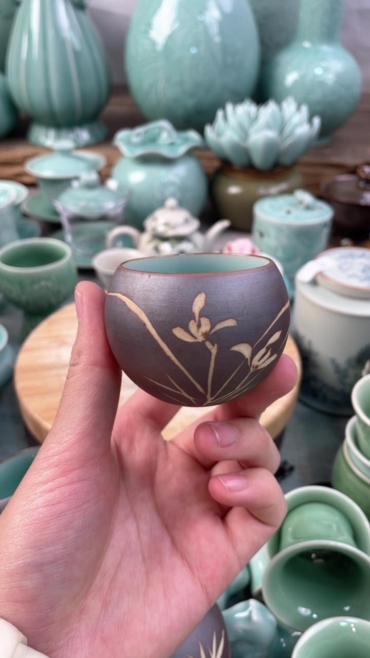 【闪购商品】手工刻绘 福利款 慧仙青瓷 瓷器