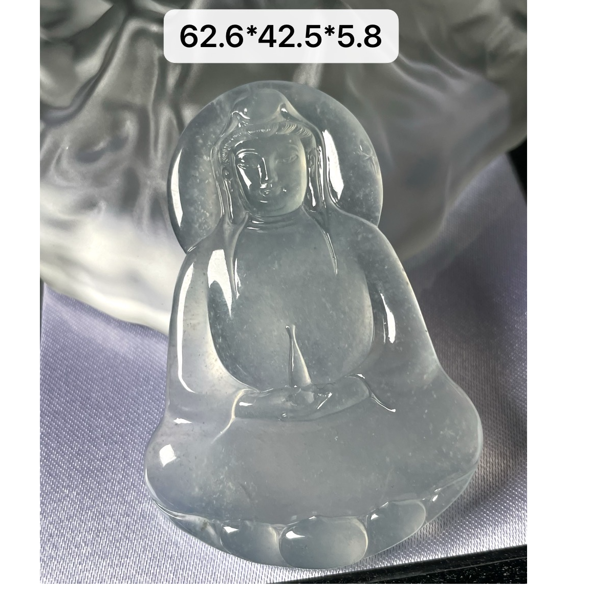 天然a货缅甸翡翠男士观音吊坠