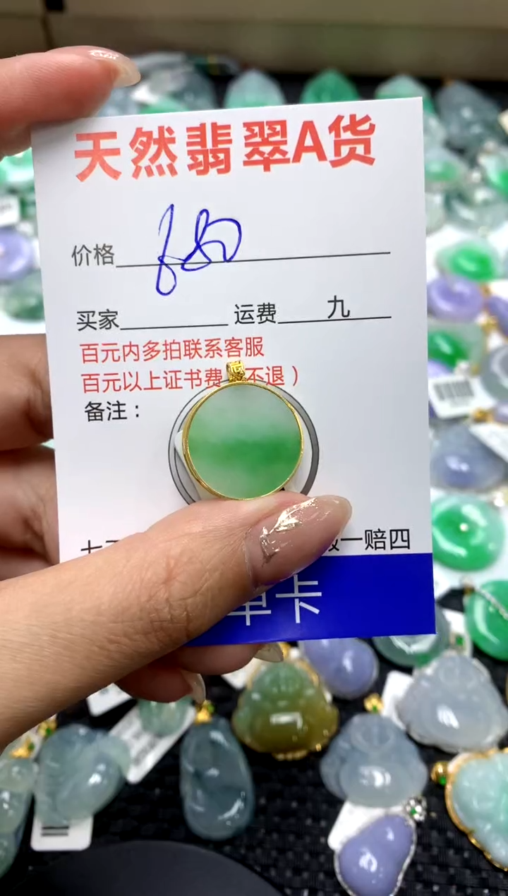 【闪购商品】翡翠颈饰18K金镶嵌111111111