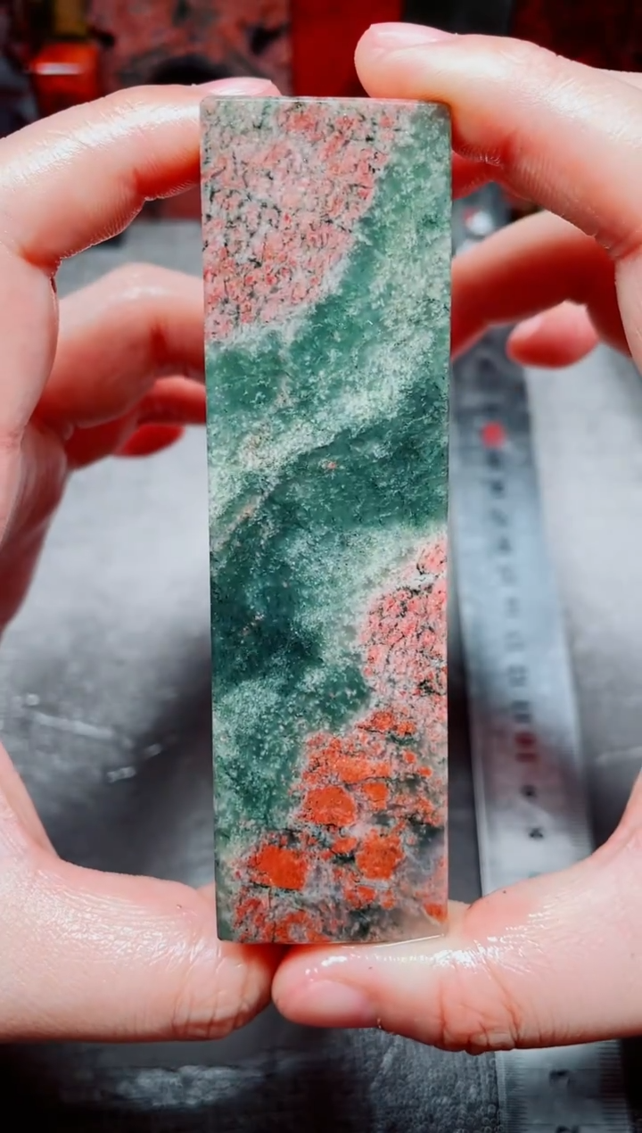 桂林鸡血玉素章3.0左右29