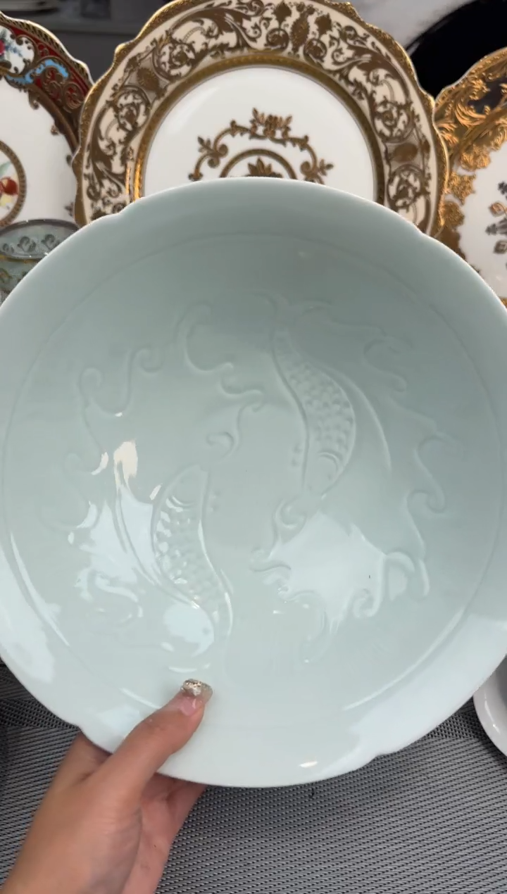 【闪购商品】瓷片9英寸汤碗福利款微瑕