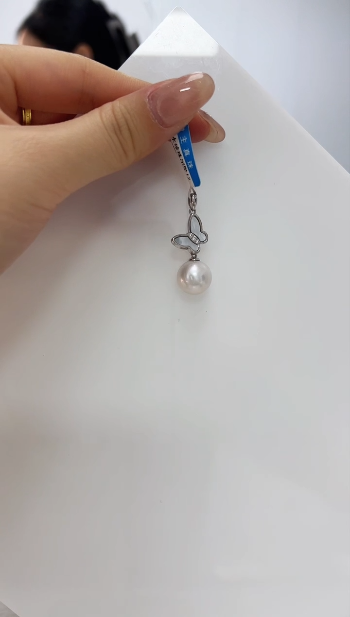 【闪购商品】淡水珍珠DA银S925镶嵌b586 吊坠13