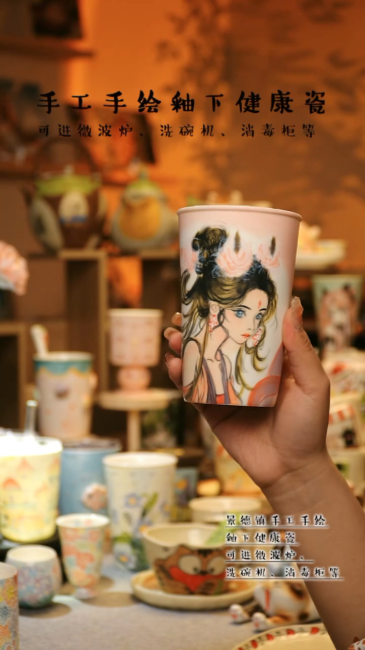 【闪购商品】杯景德镇高温釉下彩&A191