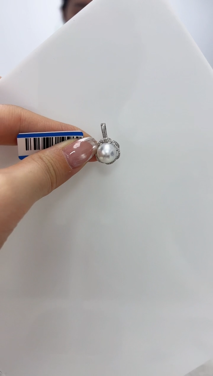 【闪购商品】海水珍珠DA银S925镶嵌吊坠 V3189