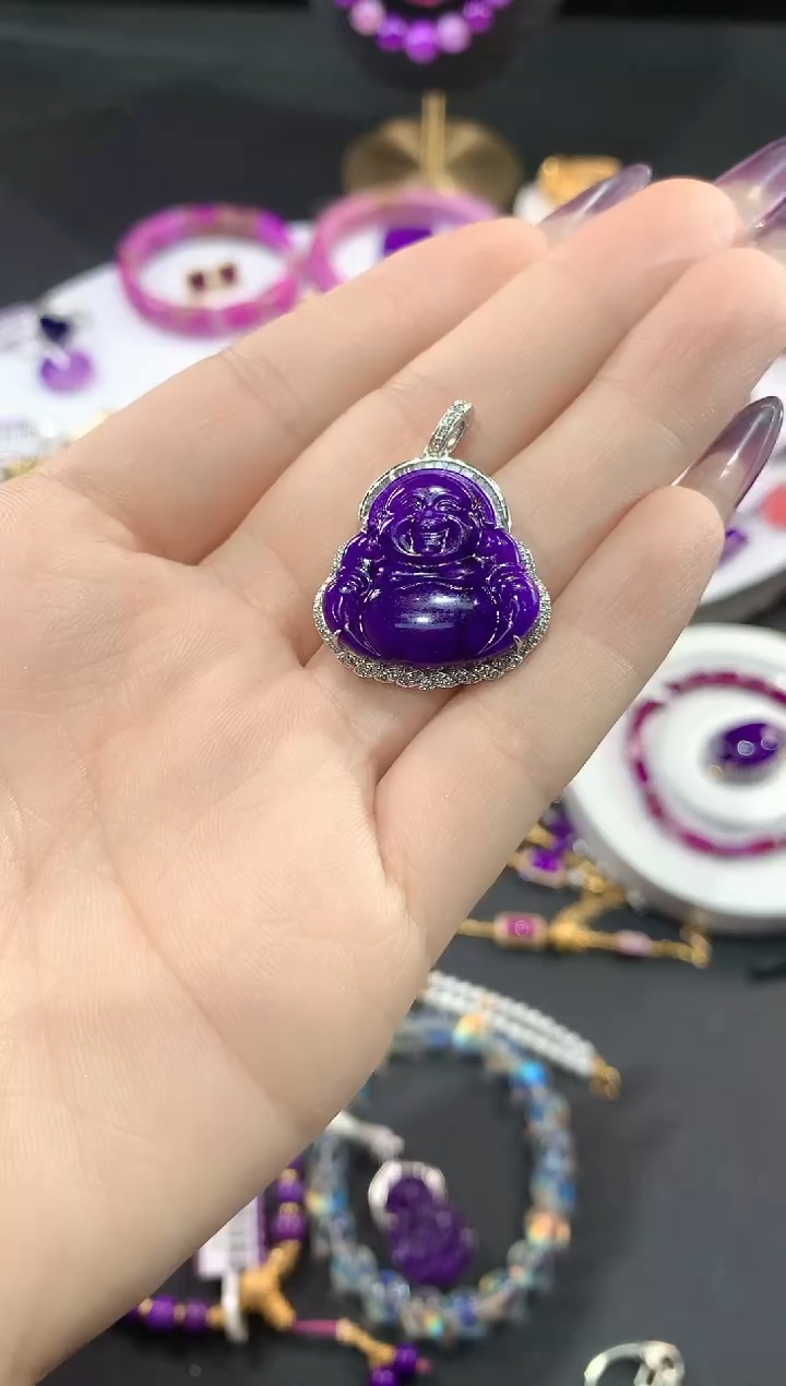 苏纪石（舒俱来）18K金镶嵌.吊坠