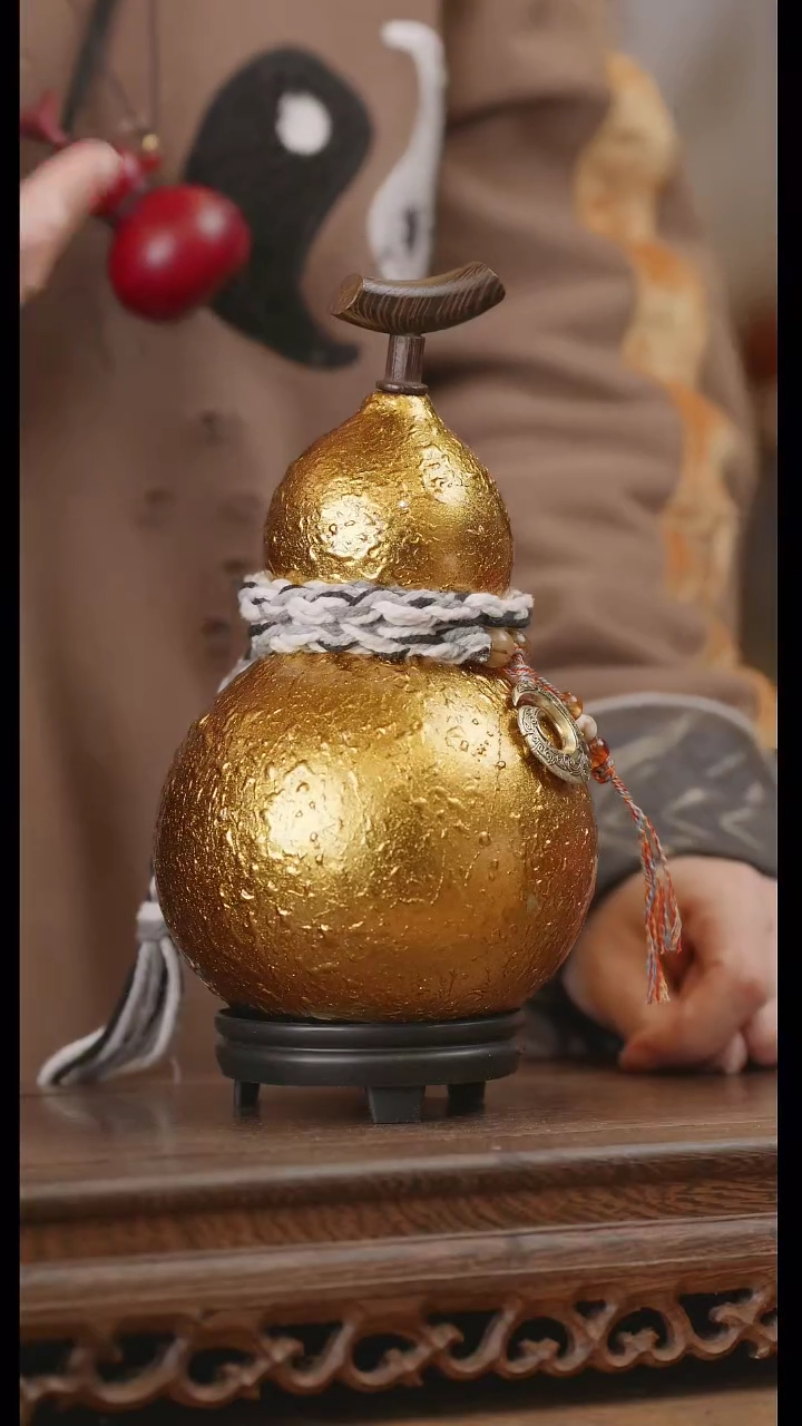 【闪购商品】281号精品天然大漆工艺防渗内胆酒葫芦~