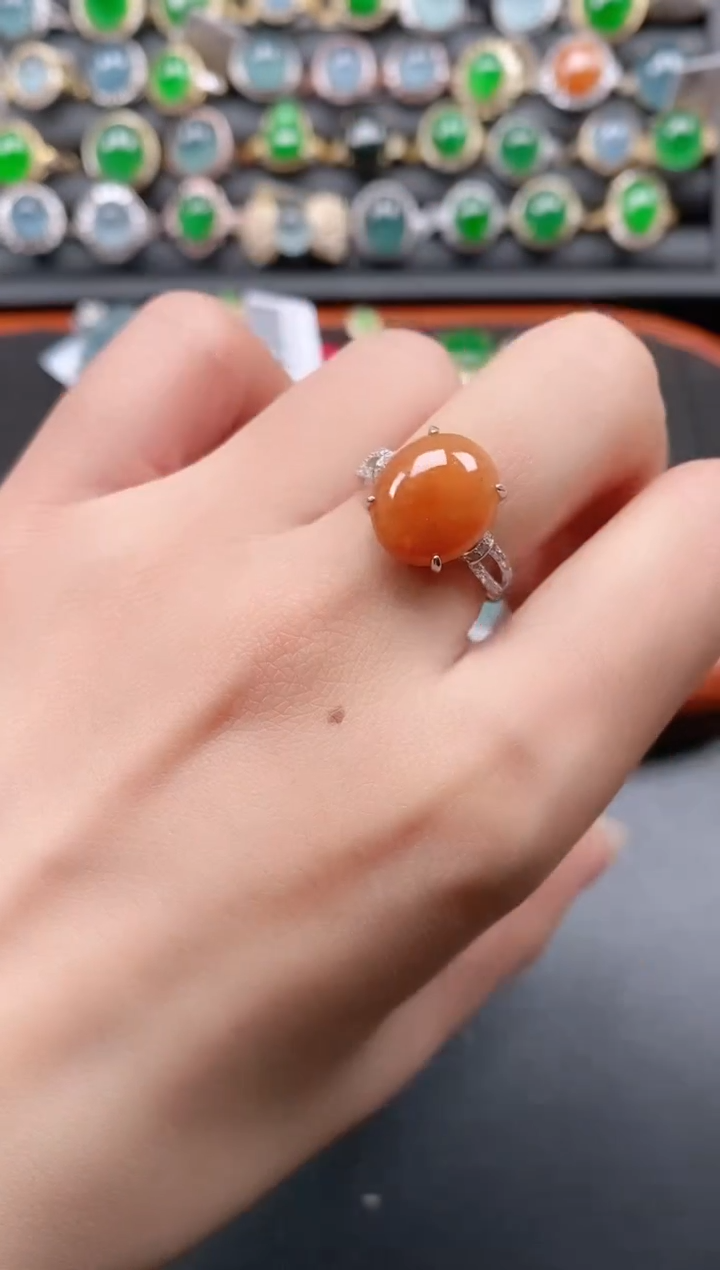 银S925镶嵌戒指翡翠1111