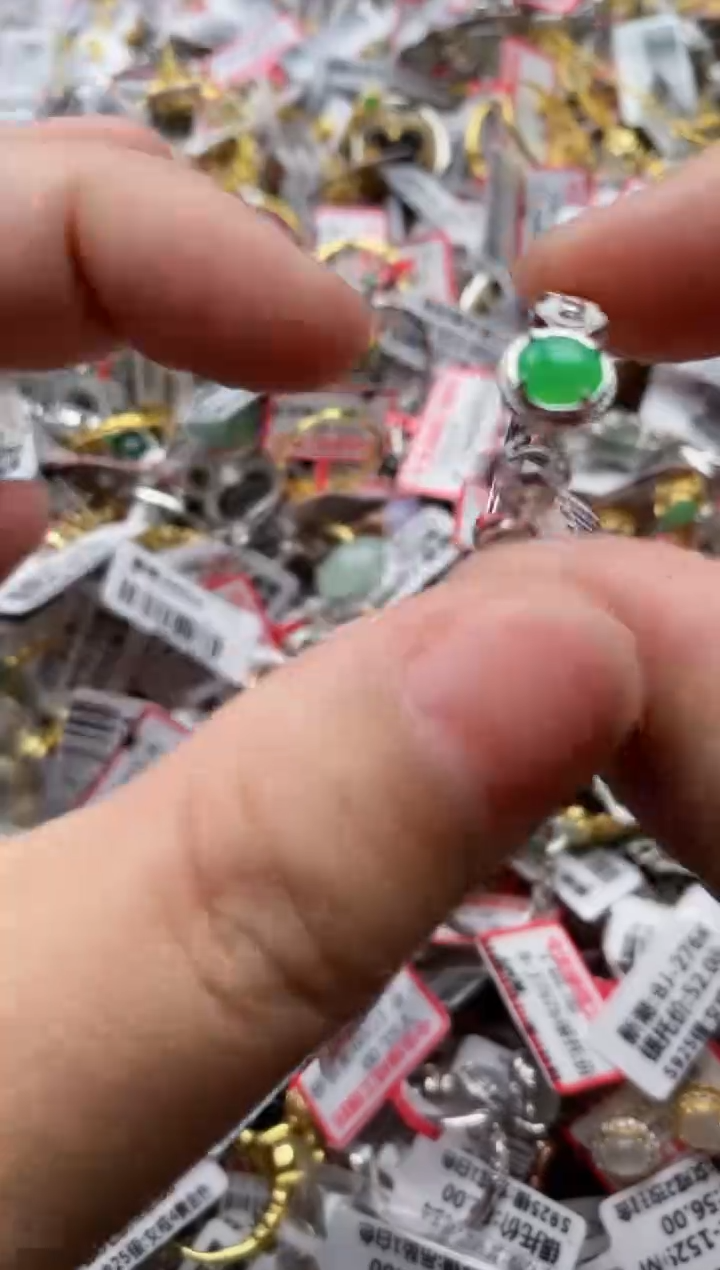 【闪购商品】翡翠戒指银S925镶嵌1111111---10