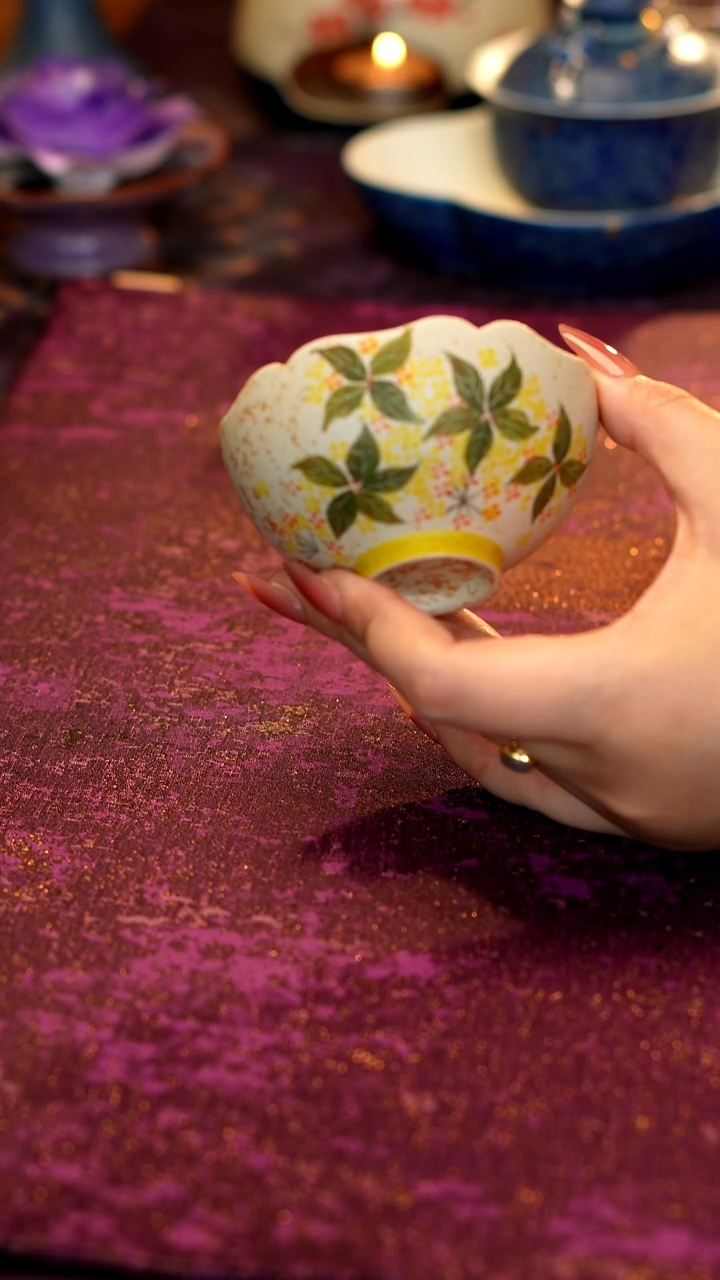 焦糖桂花外绘普洱杯·····