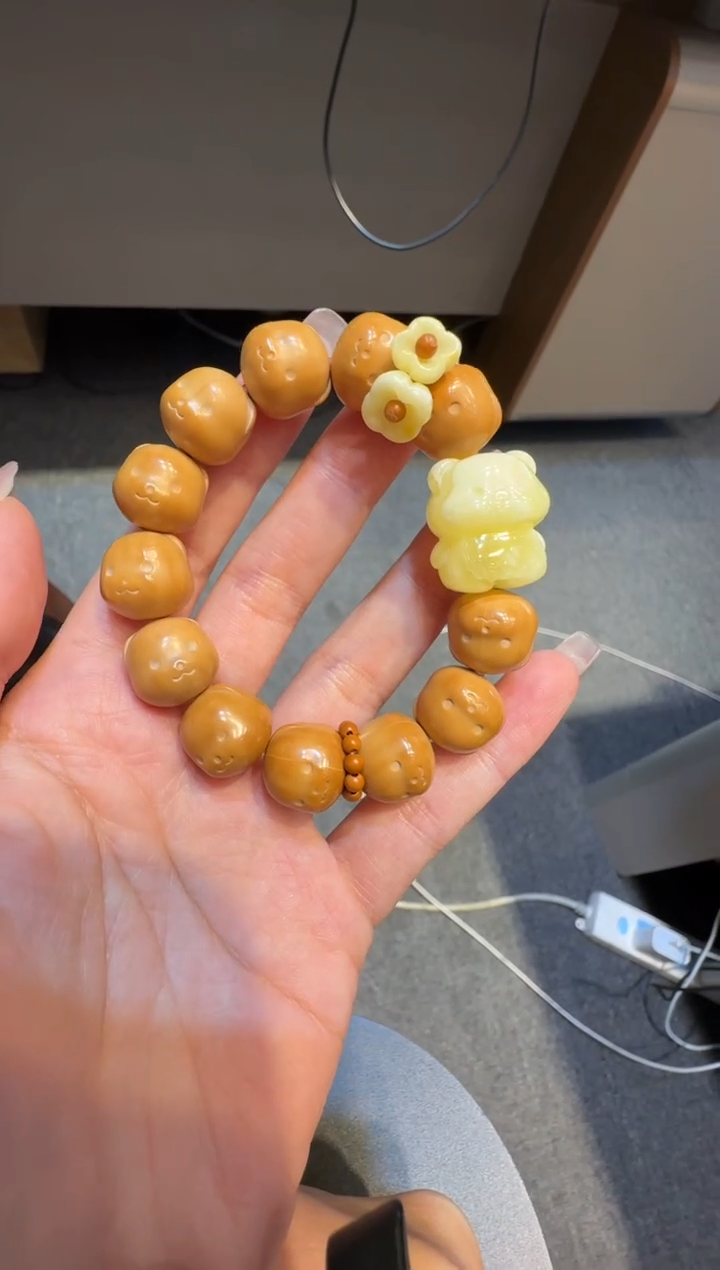 琥珀未镶嵌珠宝奇石禅手串