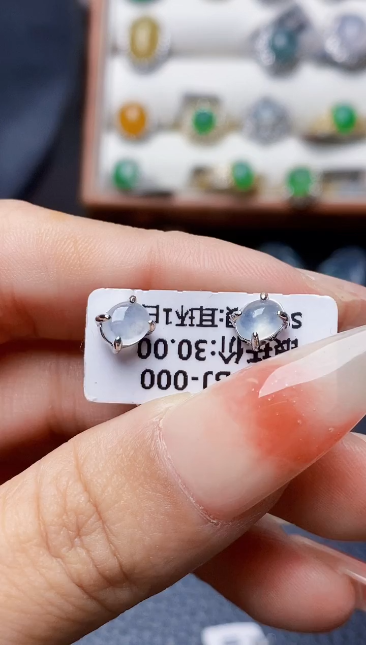 银S925镶嵌戒指翡翠0115