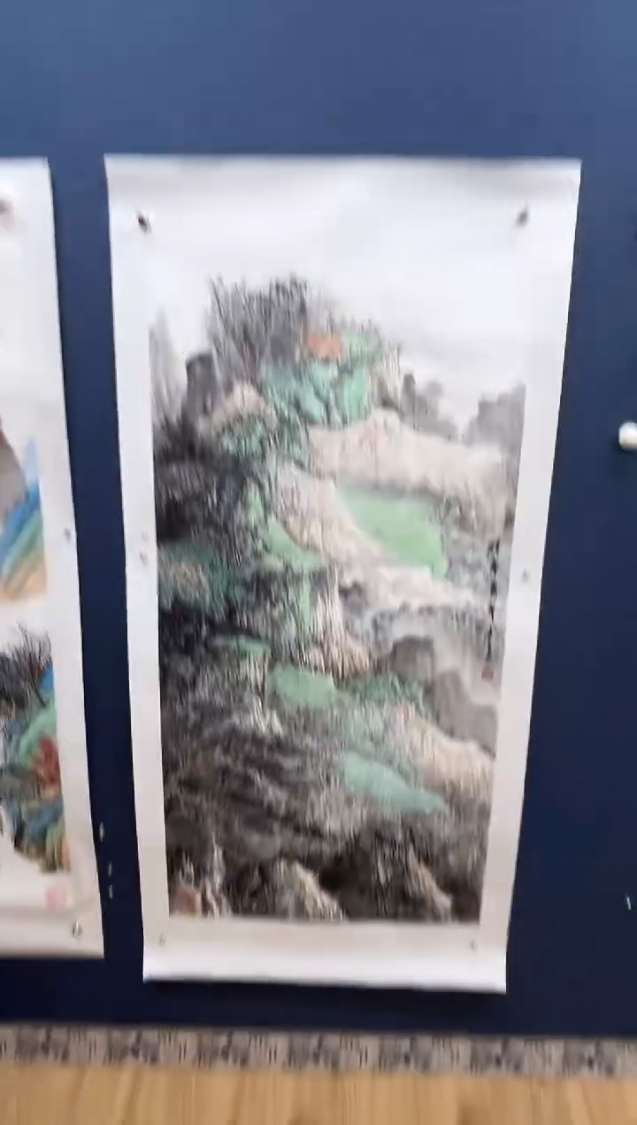 国画陈太一手绘8平尺山水