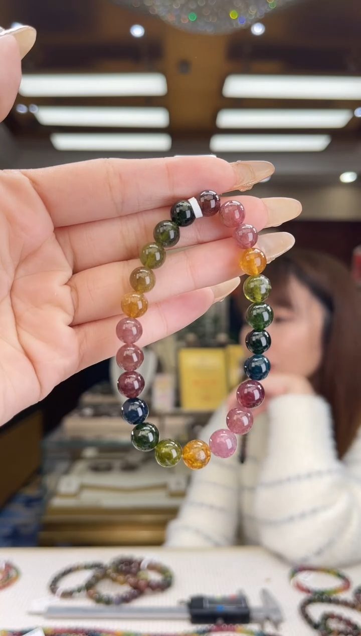 【闪购商品】碧玺/未镶嵌8mm+碧玺单圈44多样性发货