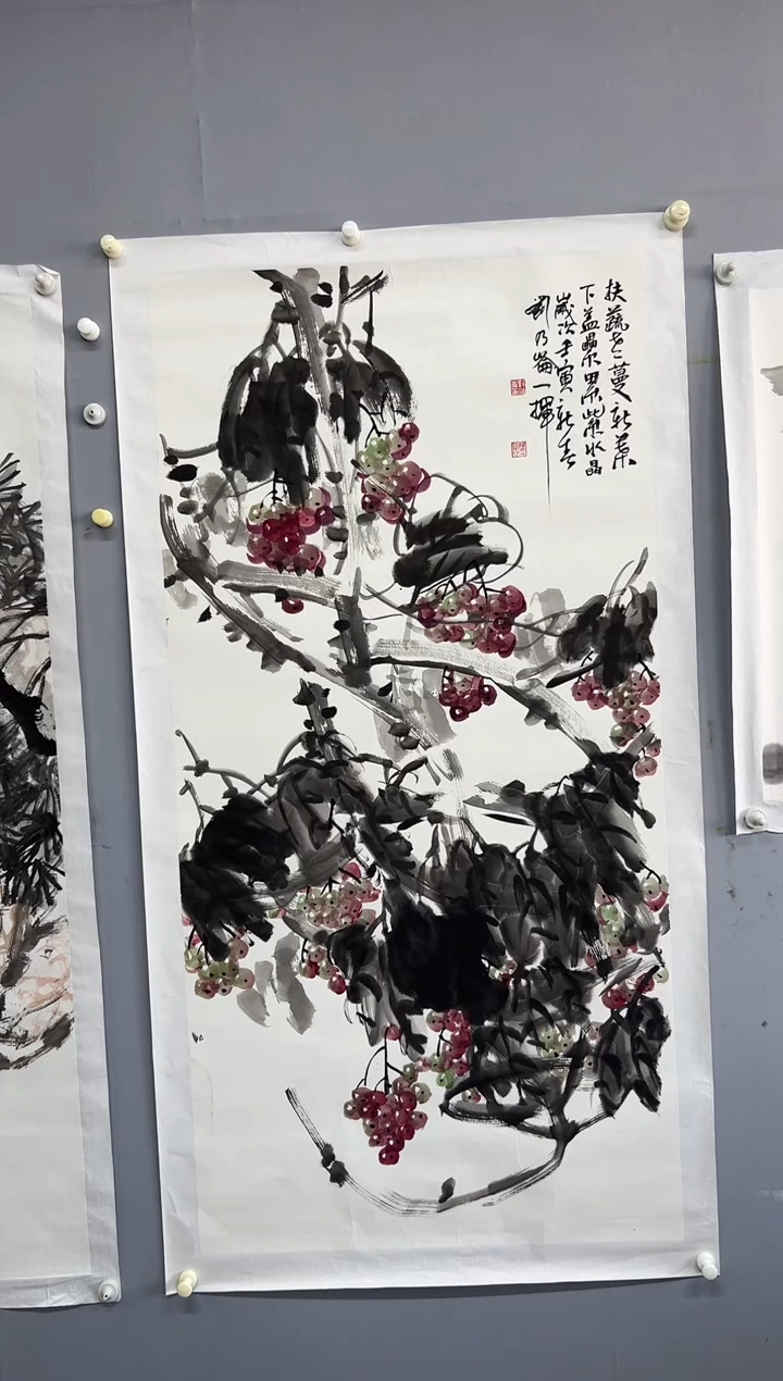 国画元震花鸟8平尺