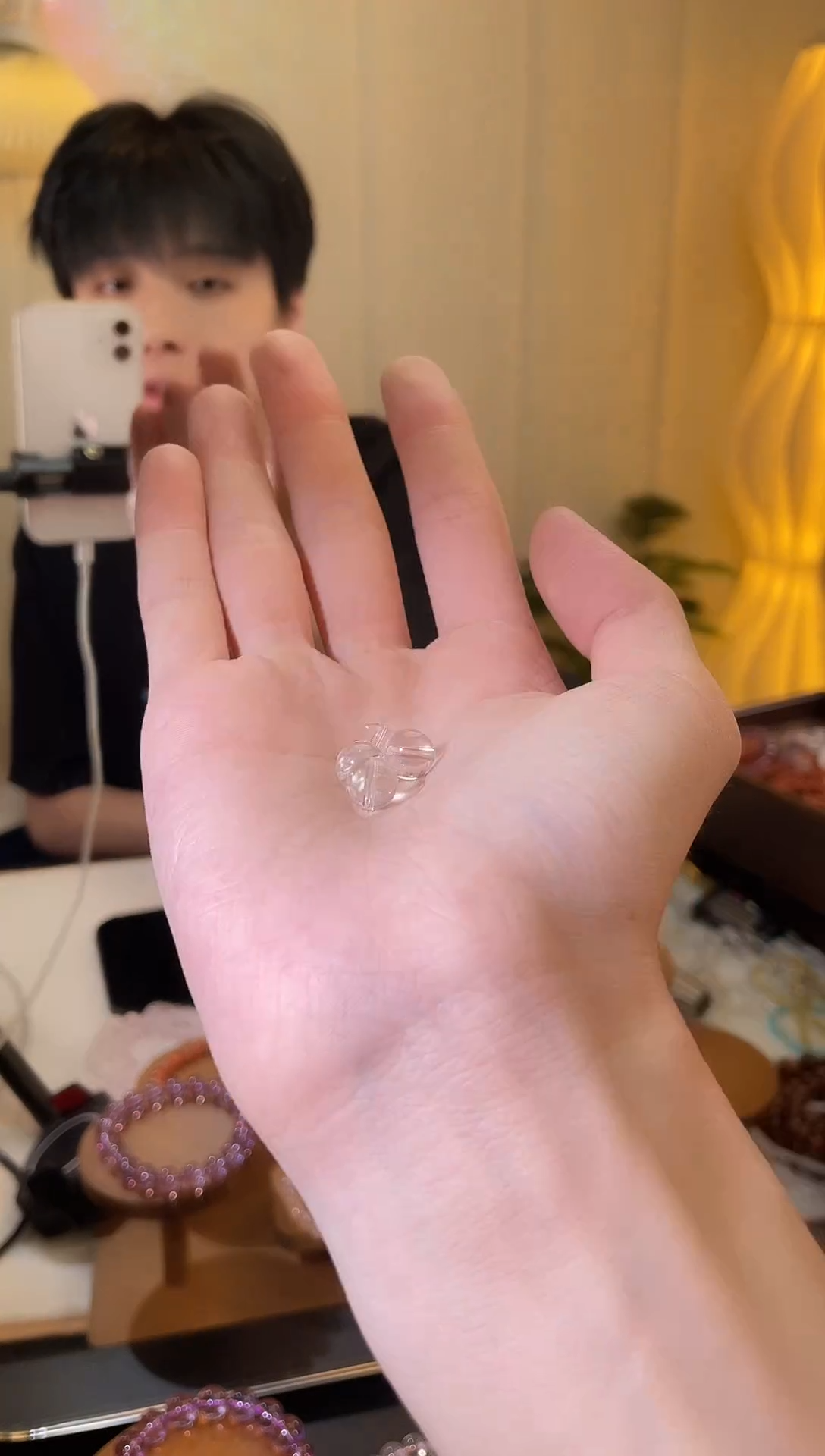 未镶嵌手链水晶白水晶4颗