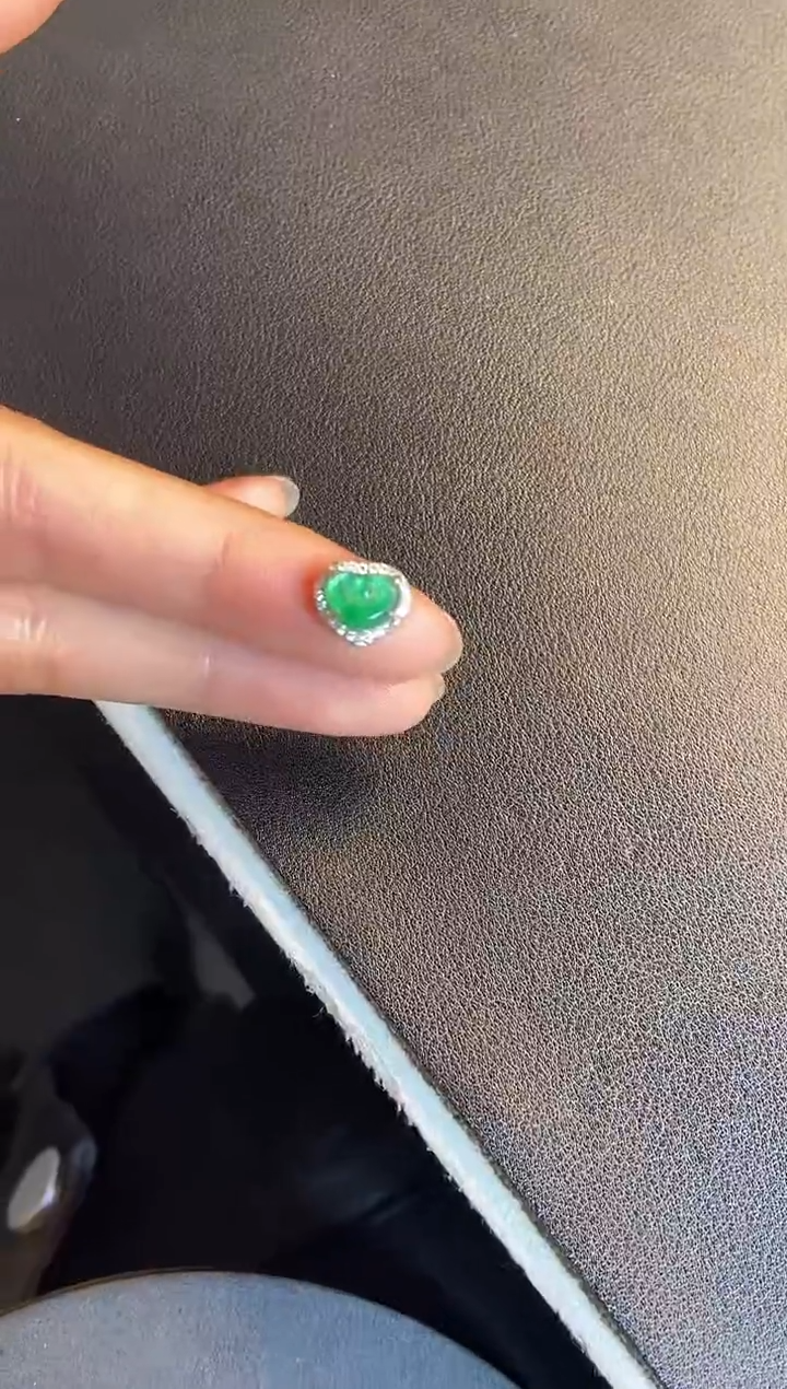 吊坠(不含链)银S925镶嵌翡翠1