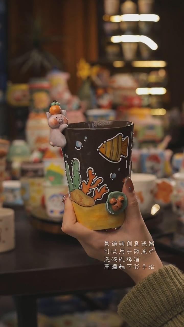 景德镇釉下彩绘设计师款式陶瓷