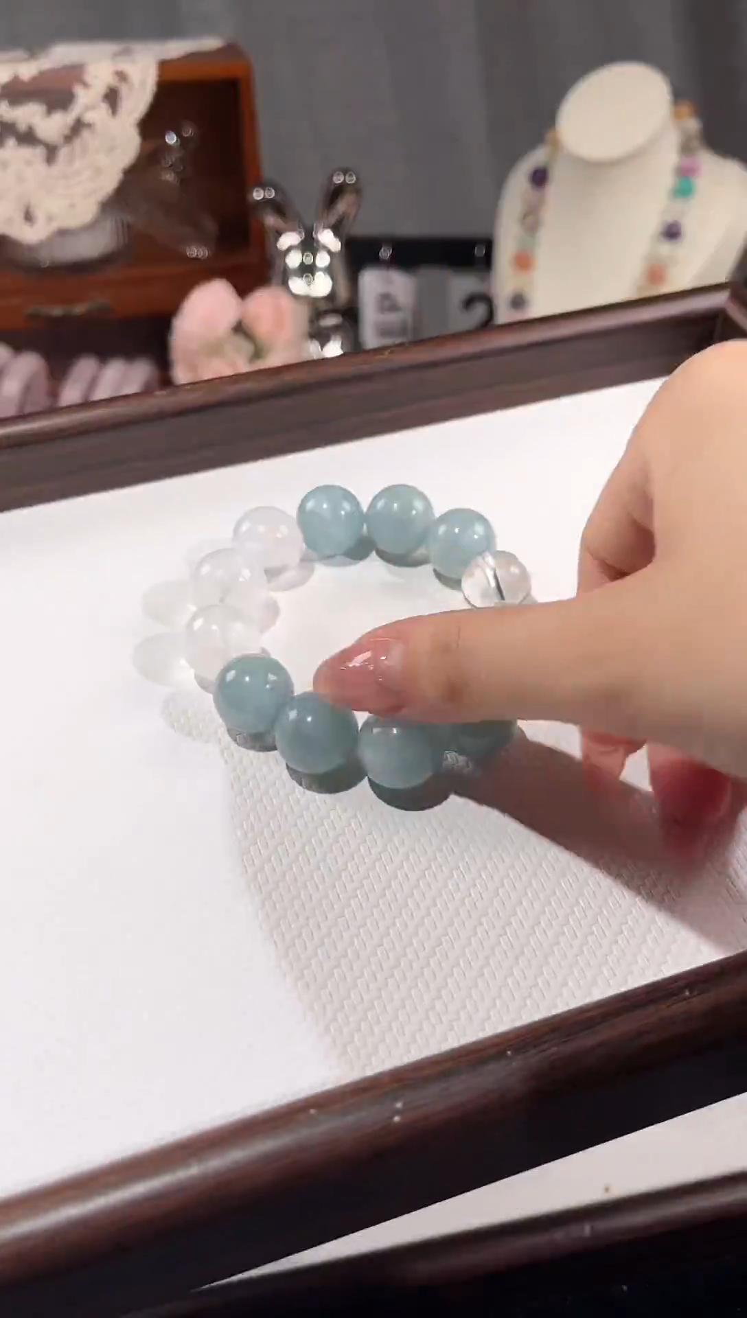 未镶嵌手串水晶白水