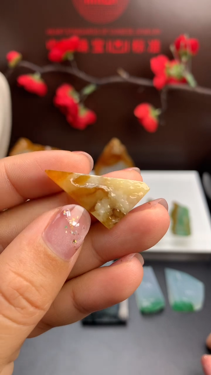 【闪购商品】定制翡翠未镶嵌 默认手机挂/包挂 
