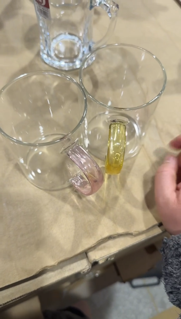 【闪购商品】玻璃无盖款青苹果闪购价2只粉黄400毫升