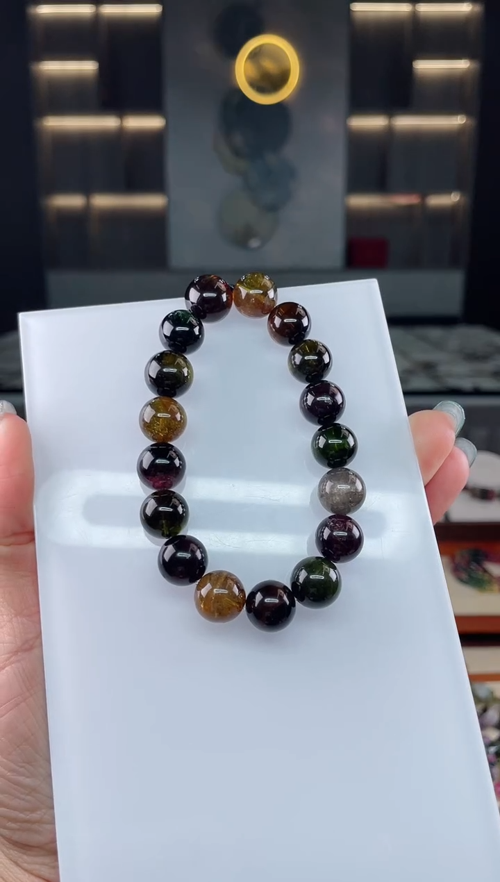 单圈手串未镶嵌碧玺（多样性发一条）T