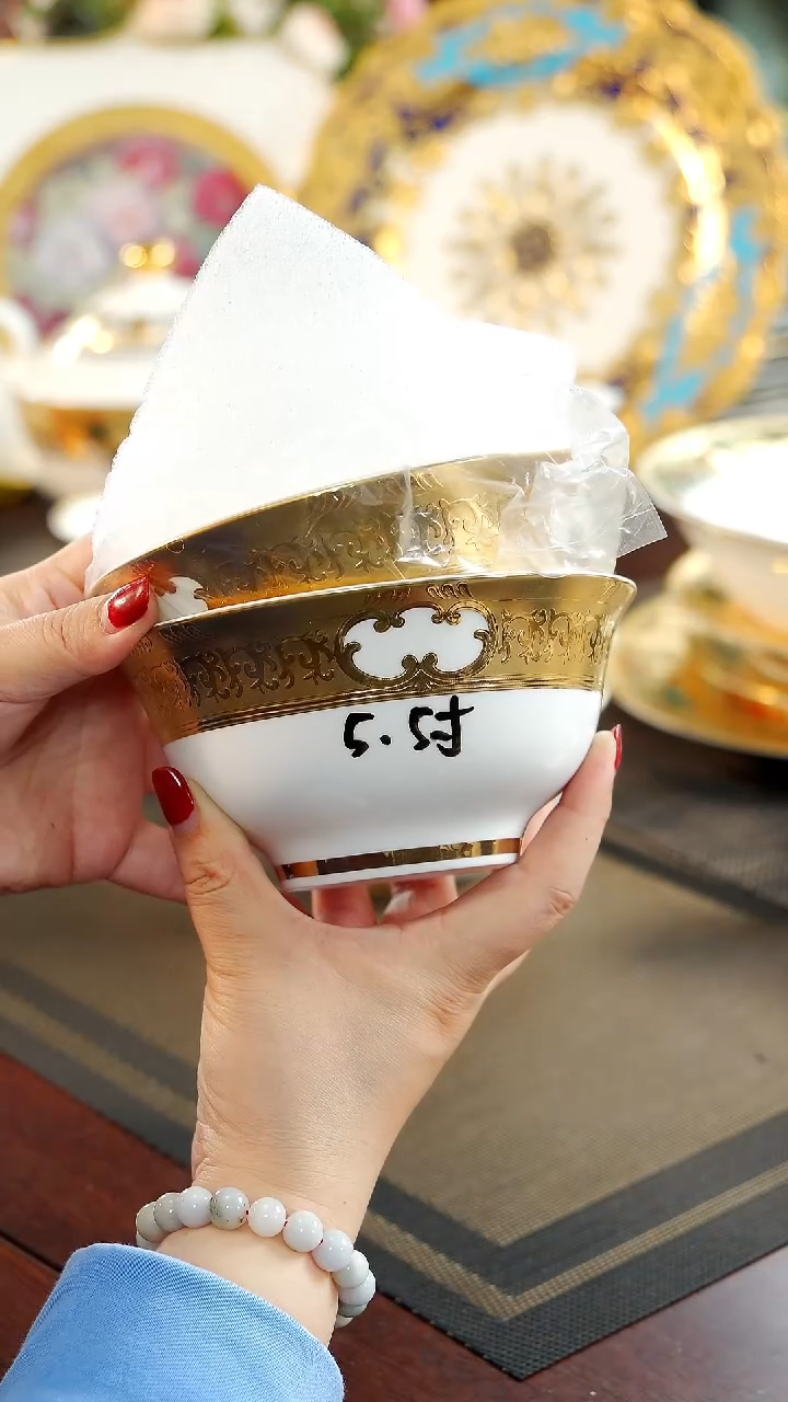 【闪购商品】瓷片5.5英寸面碗2个微瑕 福利价