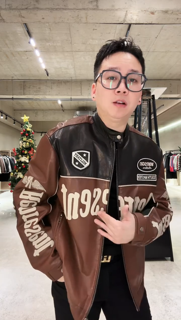 54码（160-175斤）男士真皮夹克