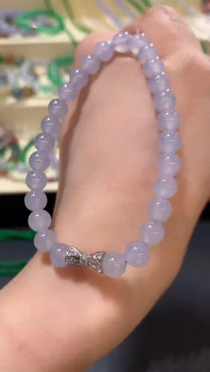 未镶嵌手串翡翠m38 紫色有色差多样性一件发货