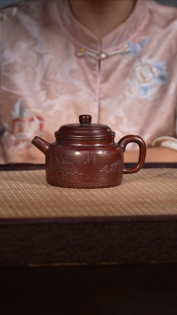 茶壶紫砂龙山紫檀泥 300cc