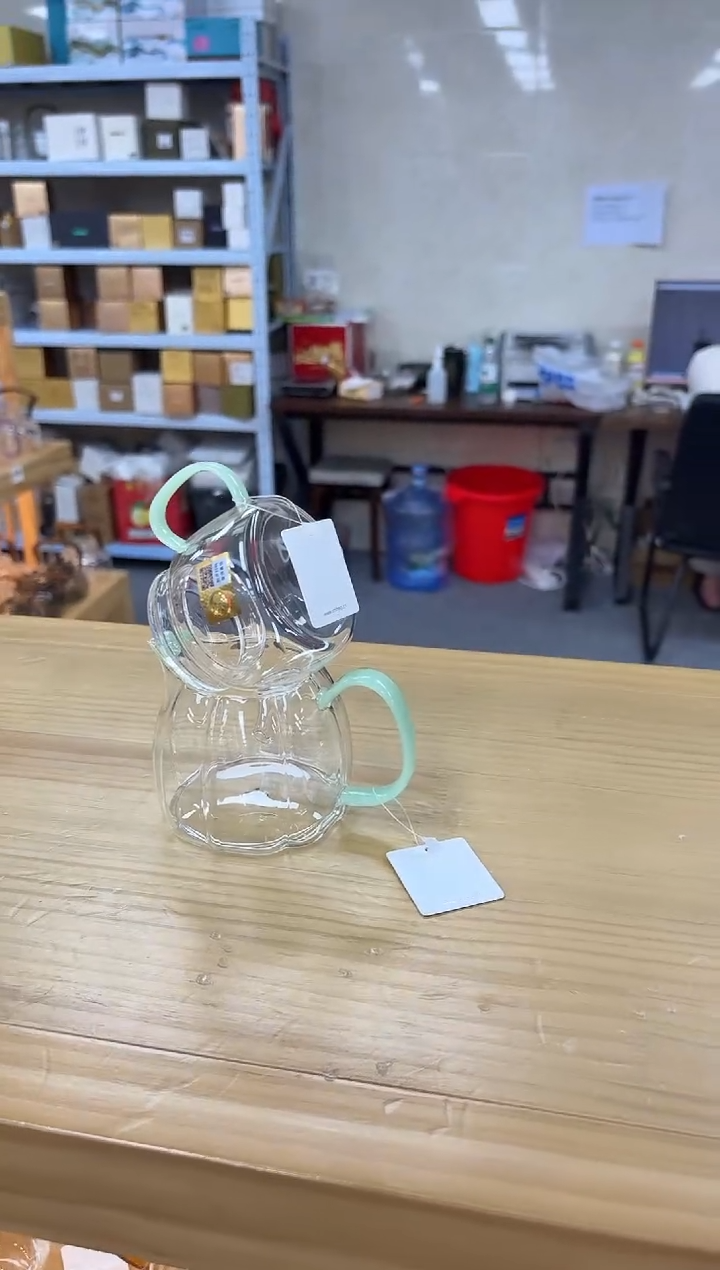 禾器-言卿壶-浅玉色+禾器倾妍茶海浅玉色