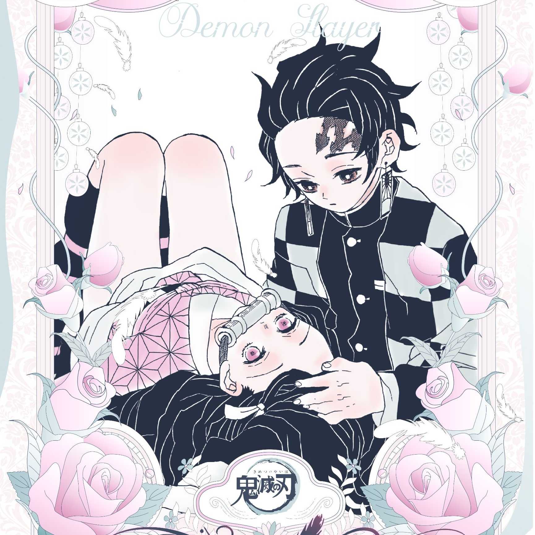 【小羊平拆】麦好文创鬼灭之刃羽织共雪藏书票根（主播代拆）