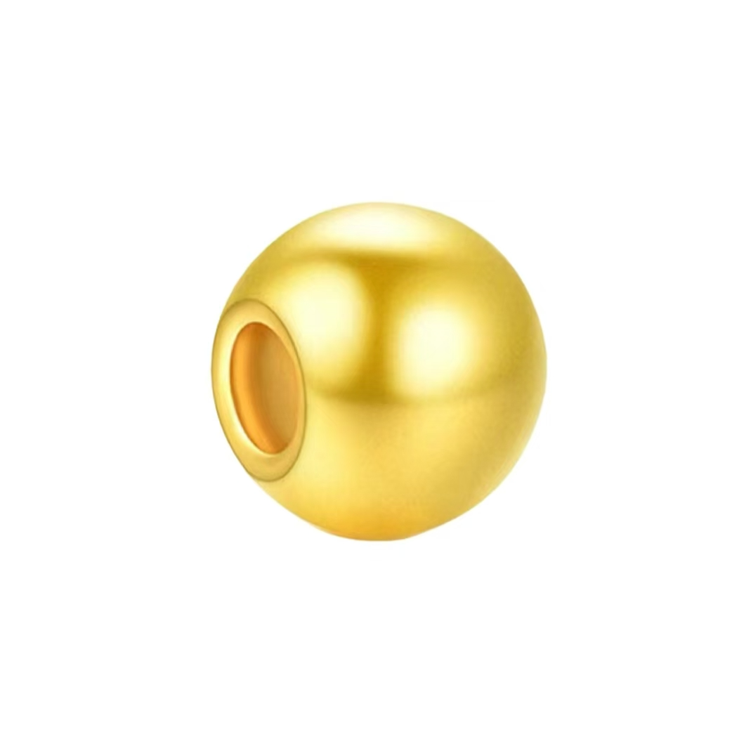 【田田甄选】足金999黄金金珠时尚大气潮流百搭精美足金金珠