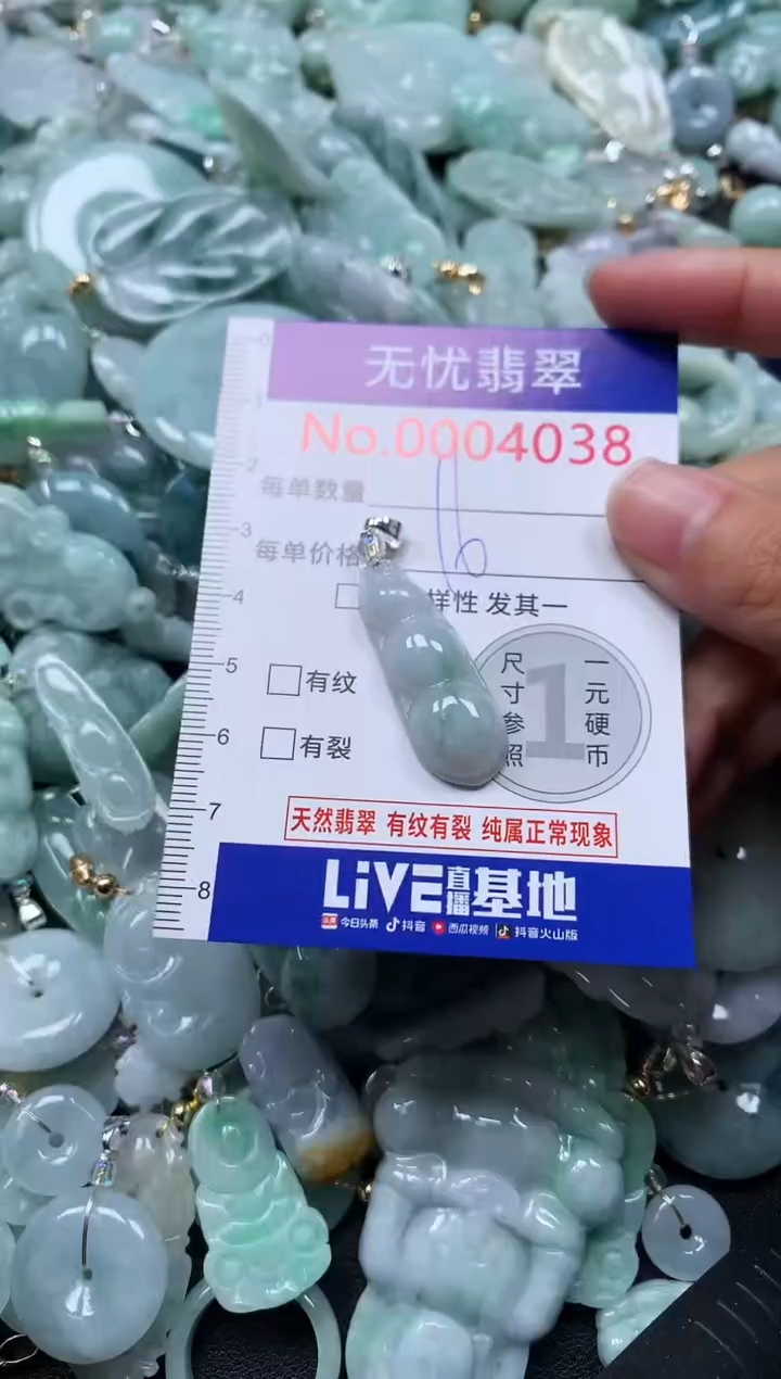 颈饰未镶嵌翡翠4038