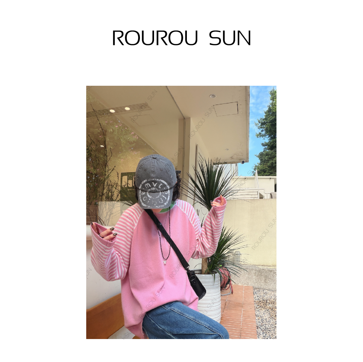 29585冬款女装韩版撞色拼接百搭减龄圆领长袖羊毛套套头毛衣