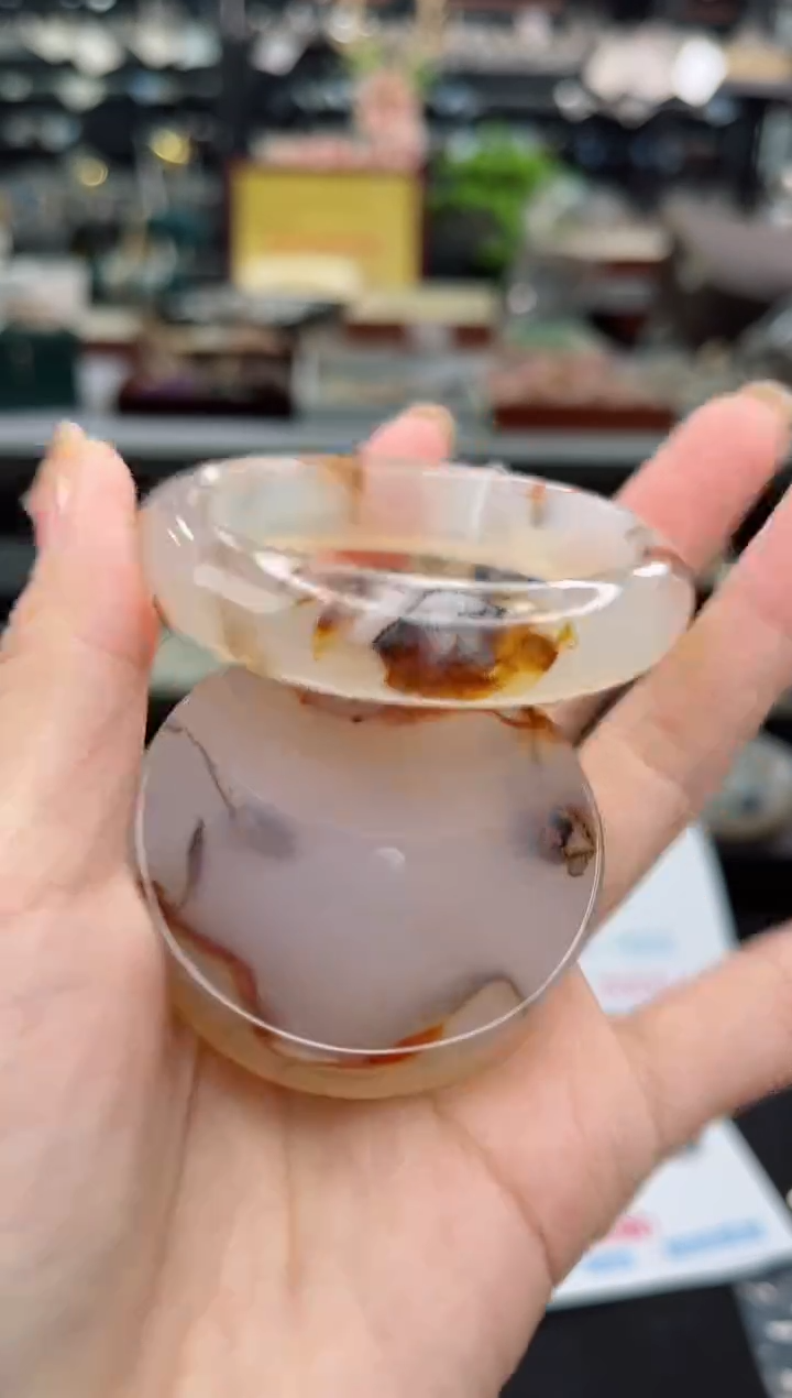 【闪购商品】石英质玉手镯未镶嵌51圈口（赠品镯心）3572016