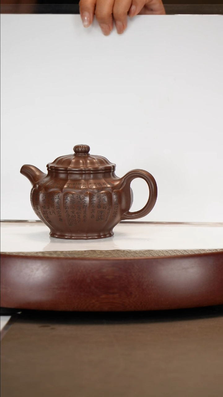 【闪购商品】紫砂茶壶【徐晓梅】紫泥筋纹掇只