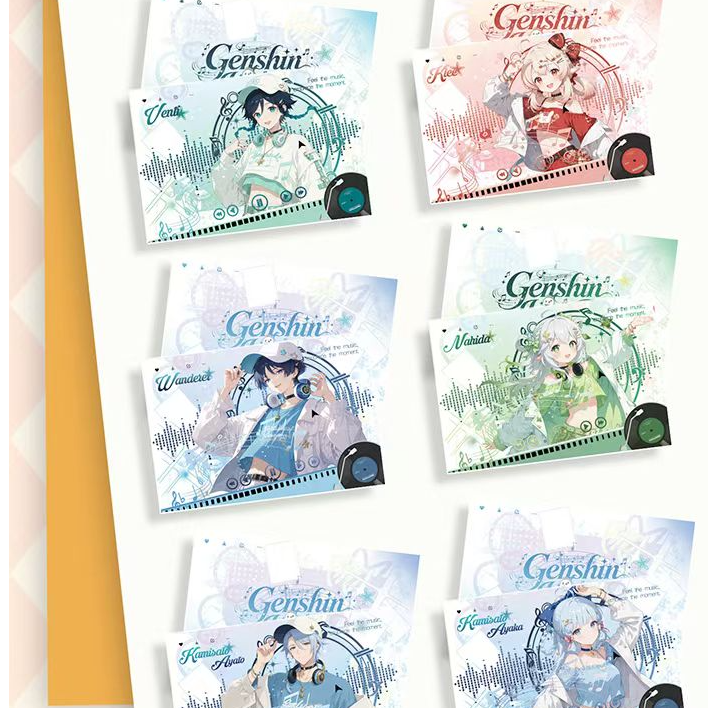 【神初福福】小熊工坊原神二创收藏色纸第四弹盲盒系列（直播代拆）