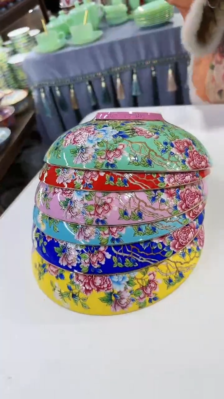 【闪购商品】瓷片8英寸元宝盘6个景德镇陶瓷