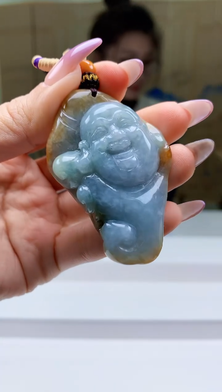 【闪购商品】定制翡翠未镶嵌5156ty-毛货挂件119
