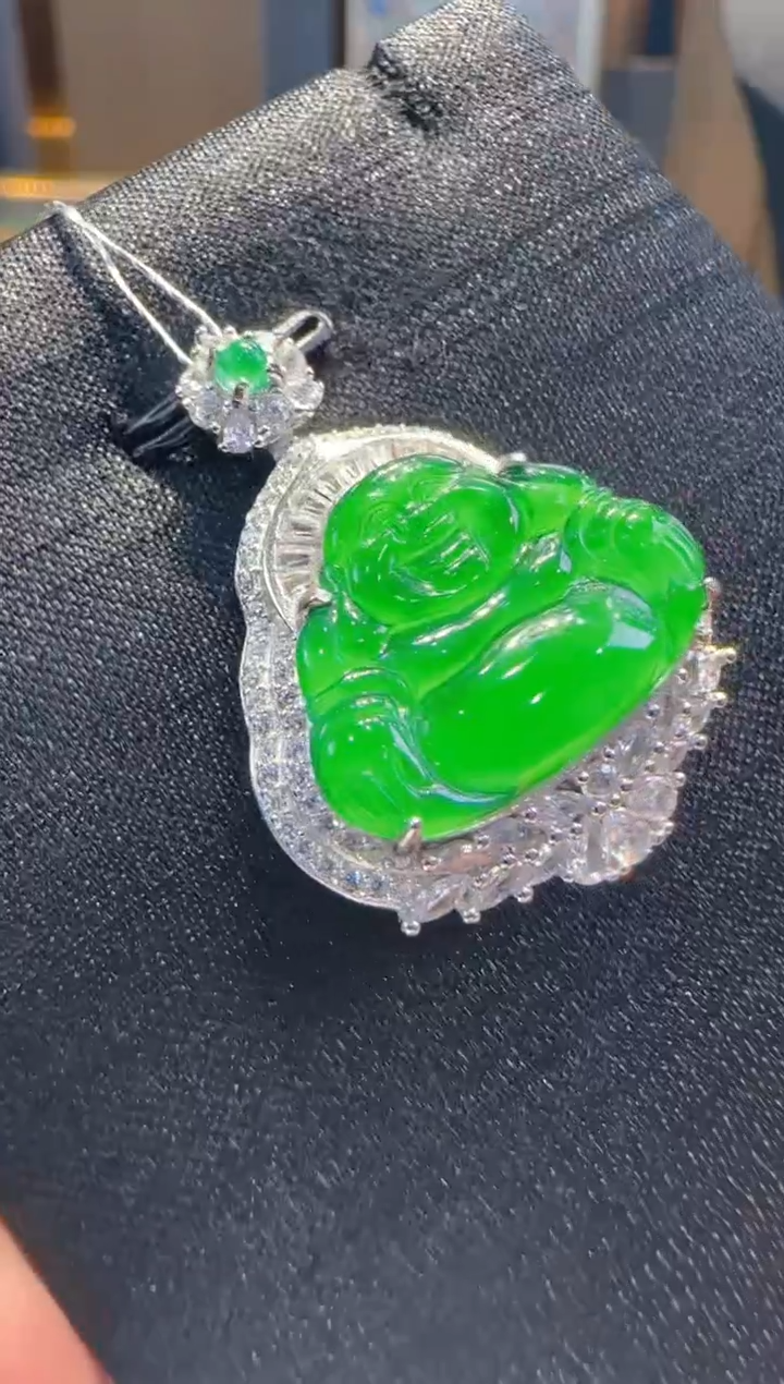 【闪购商品】翡翠吊坠(不含链)银S925镶嵌多样性发货一件