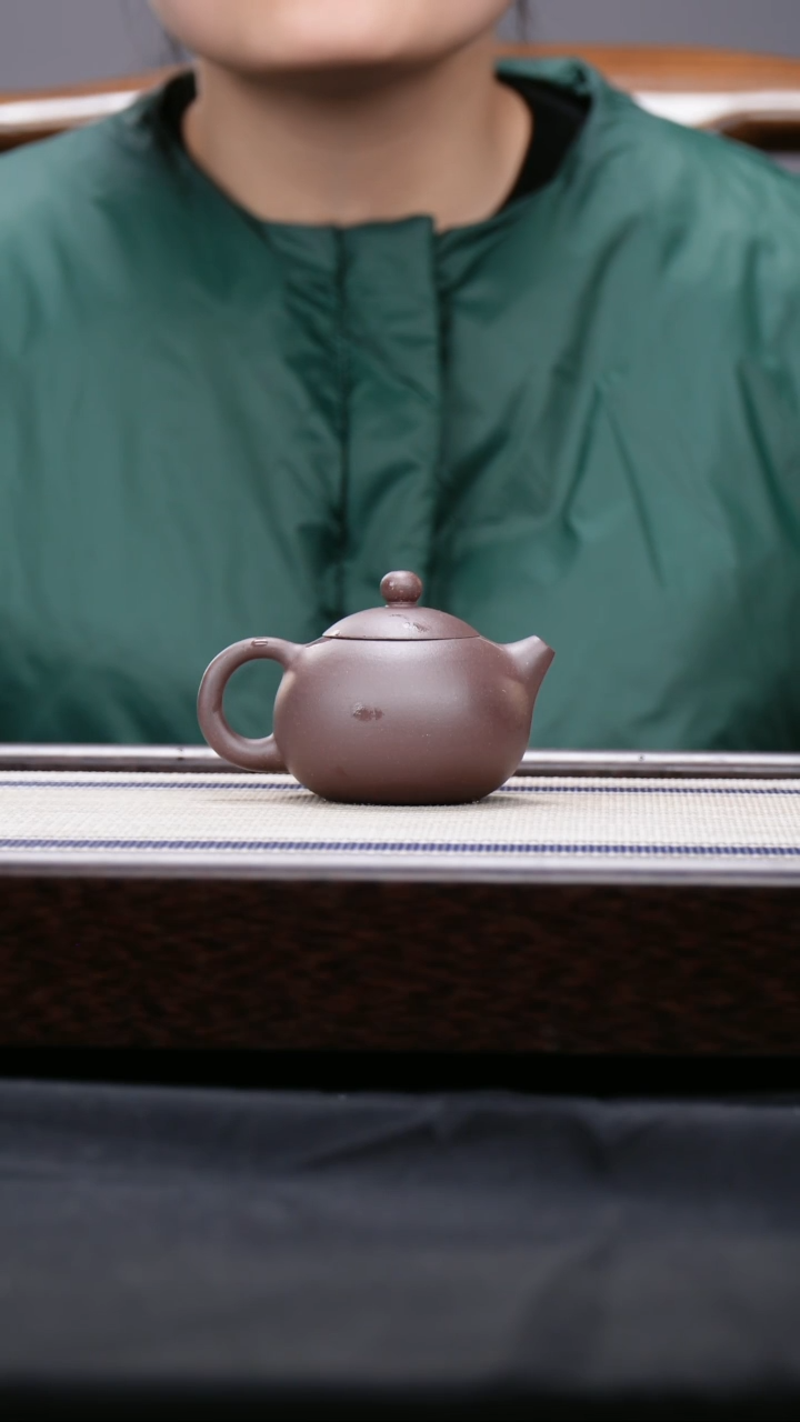 【闪购商品】紫砂茶壶四号井 低槽青 小西施壶 