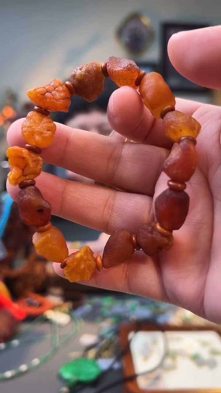 手串琥珀未镶嵌手串
