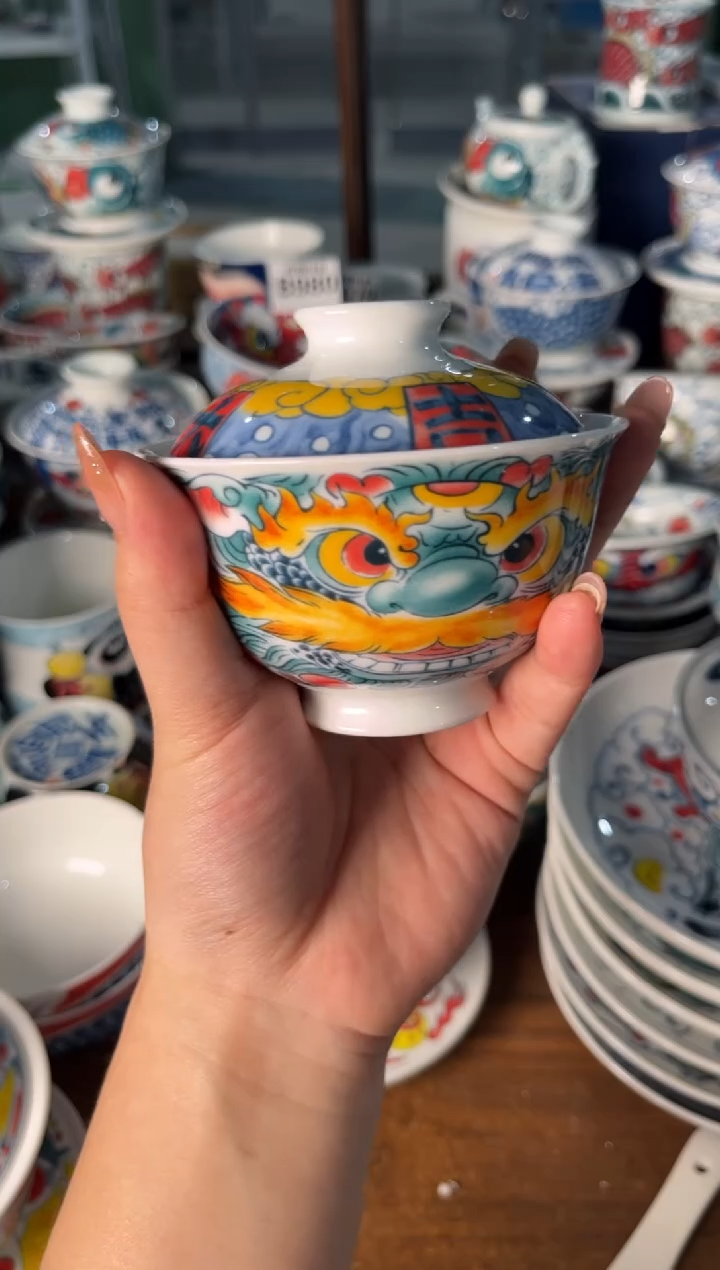 昨明貔醒狮盖碗（福利价格）