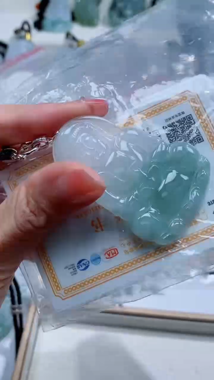 翡翠银S925镶嵌颈饰吊坠