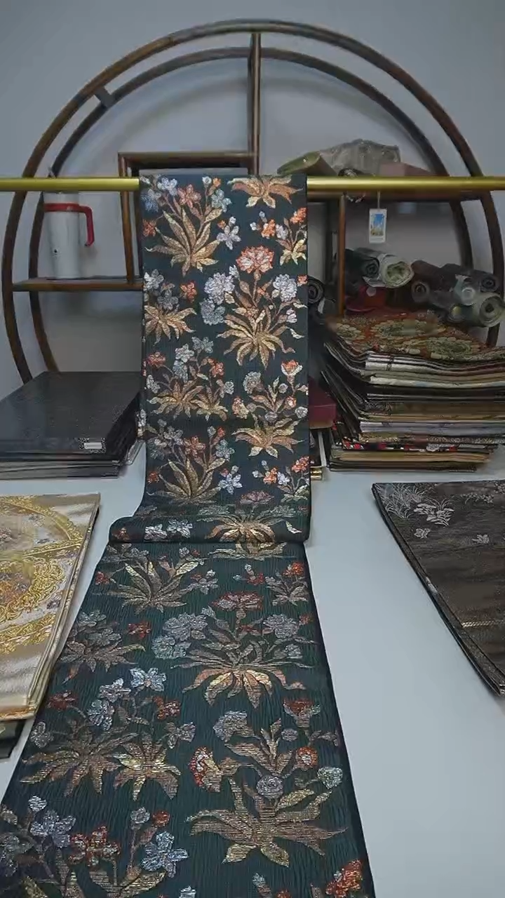 织绣20西阵织六通花卉